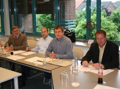 Der neue Fraktionsvorstand von links mit Stefan Braun(Geschftsfhrer), Klaus Grothues (stellvertretender Vorsitzender), Rudi Luster-Haggeney(Vorsitzender) und Thorsten Gvert(Beisitzer)