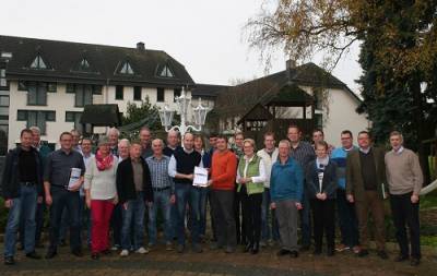 Die CDU Fraktion nach erfogreicher Klausurtagung in Geseke mit Brgermeister Christian Thegelkamp.