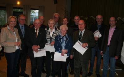 Viele treue CDU-Mitglieder wurden in Liesborn bei der Jahreshauptversammlung geehrt.