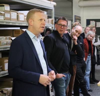 Henning Rehbaum mit der OU Liesborn beim Metallbau MDL